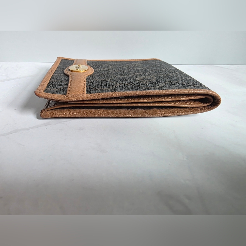 Vintage Christian Dior Honeycomb Monogram Men's Bifold Wallet - Picture 9 of 11
